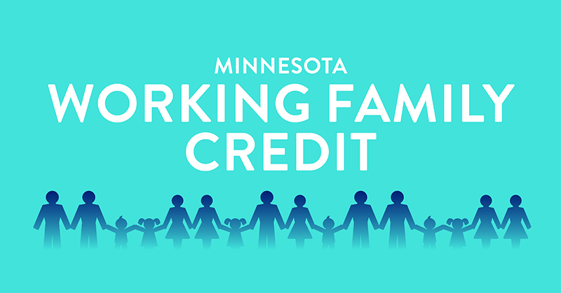 Working Family Credit artwork; people holding hands across artwork
